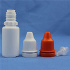 Hot sell LDPE 10ml white fat plastic dropper bottle with red cap for eye