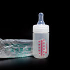 disposable Transparent BPA-free Silicone Baby Bottle with Silicone Nipple