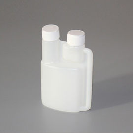 500ml plastic twin neck bottle, double neck bottle dispenser bottle