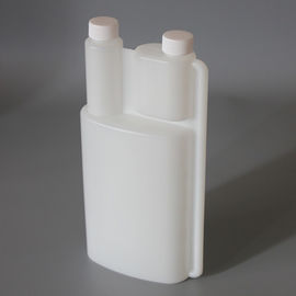 1l hdpe chemical liquid wholesale new twin double neck plastic bottle with caps