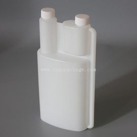 HDPE empty oval chemical twin neck plastic bottle 500ml