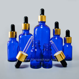 5ml-100ml Cobalt Blue Aromatherapy Essential Oil Glass Container Bottle With Dropper