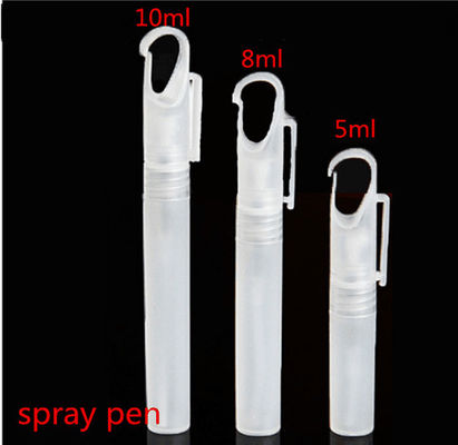 Hot sale 5ml 8ml 10ml perfume empty hand sanitizer plastic pen spray bottle