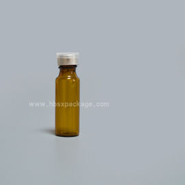 5ml round clear glass penicillin bottle with double caps, chemical glass bottle, pharmaceutical small glass bottle