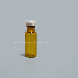 5ml round clear glass penicillin bottle with double caps, chemical glass bottle, pharmaceutical small glass bottle