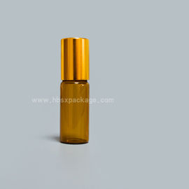 5ml frosted glass roll-on bottles with plastic ball ah Lumi Newman silver ring cap
