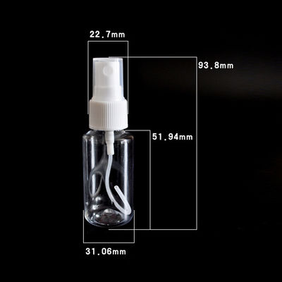 Hebei Shengxiang HDPE material 30ml white perfume bottle plastic spray bottle