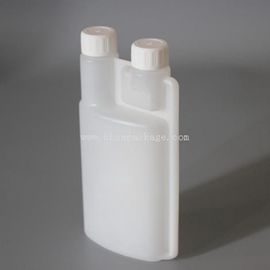 100ml 500ml 1000ml HDPE plastic dosing double neck twin neck bottle