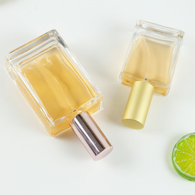 Clear Floral Empty Glass Perfume Bottles Top Notes of Rose Jasmine Sample Provided